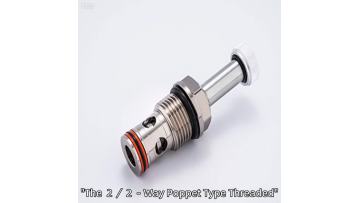 2/2-Way Poppet Type Threaded Cartridge Valve
