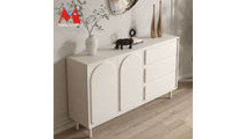 Maxky  French light luxury bedroom dresser locker living room TV cabinet simple large capacity sideboard1