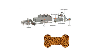 Low temperature baking dog food production line