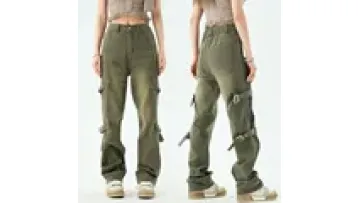 Wholesale Streetwear Vintage Acid Wash Baggy Aargo Jeans Women Custom Manufacture Loose Straight Leg Jeans1
