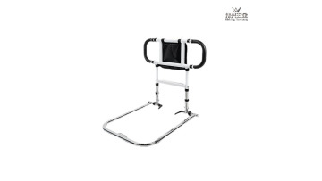 The bedside armrests are foldable without punching