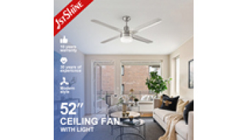High-Quality 52 Inch Ceiling Fan with Light and Iron Blades1