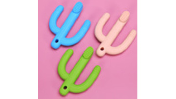 Rainbow Wooden Baby Teething Toys Ring 2021 Silicone Baby Teether1