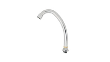 High Quality Ss201 Plated Spout Pipe for Hand Shower Faucet Tube J-type Basin Mixer Spout Kitchen Bathroom Faucet Accessories1