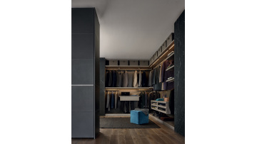 modern walk-in closet wardrobe