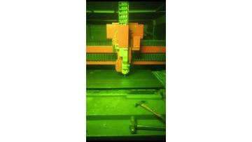 Cutting head after lens replacement test