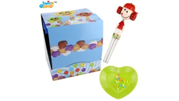Hot Selling Plastic Funny Shake Head Clown Toy Sweet Candy1