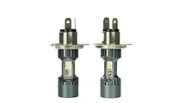 H4 Ba20d Silver Cob 4led Motorcycle Headlight Bulbs 6000k High Low Beam Moto Led Scooter Accessories Fog Lamp Led Light Bulb1