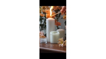 2025 new Christmas candle white pillar candle