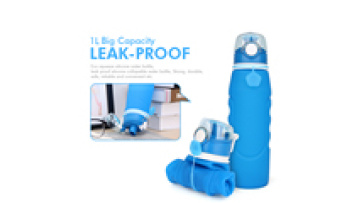 China supplier custom collapsible bpa free silicone water bottles 1 litre1