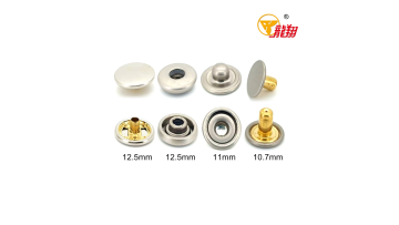 686# Brass Four-Part Snap Fastener Set