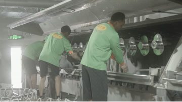 Production line actual shooting