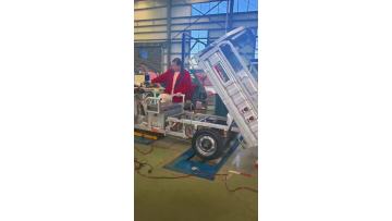Electric tricycle factory routine inspection