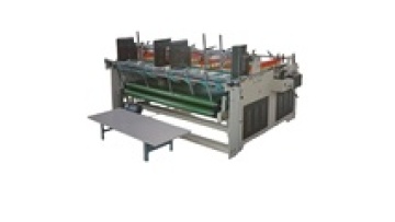 MODEL-1800 two sides semi automatic pressing machine/semi-auto carton box folder gluer/press pasting box machine1