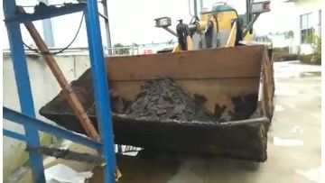 belt filter press sludge cake outside