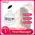 AGDOAD Smart Head Scalp Massager USB Charging Wireless Head Massage Device Stress Relax Body Back Massager for Prevent Hair Loss