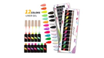 JTING 24 Color Nail Art Liner Gel Polish Set - OEM Private Label Neon Gel Paints1