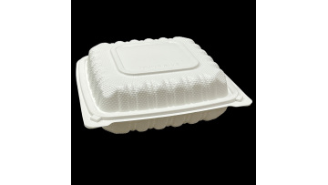 3 compartment clamshell food container