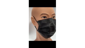 Breathable personal protection 3ply black level 2 facemask tied disposable medical Surgical Face Mask1