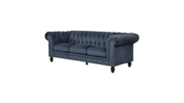 American style classic blue velvet fabric chesterfield sofa set more popular couch living room furniture1