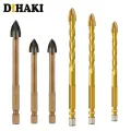 1pc Multi-functional Glass Drill Bit Ceramic Tile Cutter Triangle Drill Bits For wood Tile Concrete Glass Marble 4/5/6/8/10/12mm