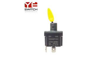 High-Current Toggle Switch SPST OFF-(ON) PC Terminal For Heavy-Duty Cranes 