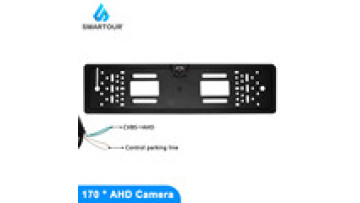 Smartour 170° Car License Plate Frame with Reversing Camera - Fisheye HD Night Vision1