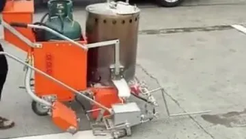 Popular Hot Melt Thermoplastic Hand Push Road Marking Line Machine Factory1