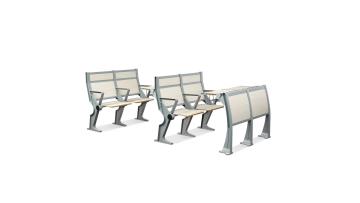 School Furniture High Quality Student Desk and Chair College University Classroom Furniture Folding Step Chair And Desk for School