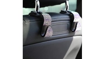 Bling crystal Car Hooks Front Seat for bags,bling car hanger backseat,car interior accessories1