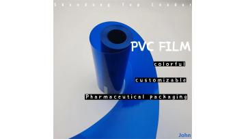 Transparent blue medicine packaging PVC PVDC