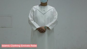 Omani Men Thobe Clothing Islamic Arabic White Thobe / Thawb Omani Design Mix Colors Four Season Middle East 1PCS/OPP Adults1