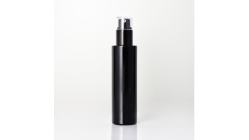 Black Lotion Bottle With Overcap