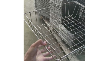 304 stainless steel welded wire mesh storage basket