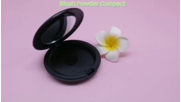 Plastic Round Blush Compact Case