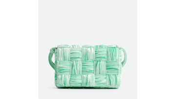 Fashionable Marble-Effect Woven Velvet Leather Cro