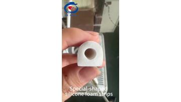 Special-shaped silicone foam strip