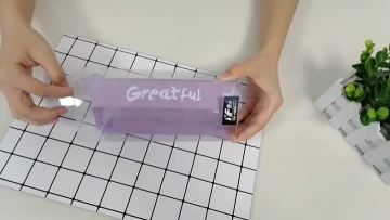Custom fashion custom kids zipper mesh pencil case