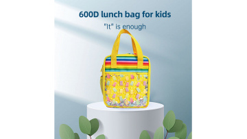 CB223 Rainbow print tote lunch bag