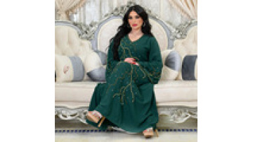 Wholesale Islamic Clothing Dubai Arabic Long Maxi Dress Muslim Kaftan Dress for Women Custom Abaya1