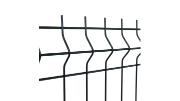 Decoration Fence Post  Hardware Powder Coated Pvc 3d Curved Fence1