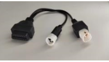 Black double-ended cable