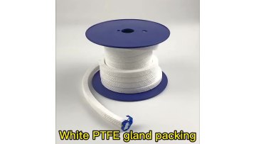 high temperature and corrosion resistant white gland packing ptfe1