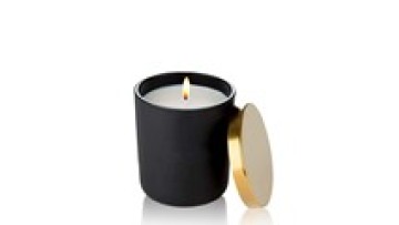 10oz Empty Clear Scented Frosted Black Glass Candle Jars with Wooden or Metal Lid1