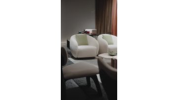 Plush lambswool sofa