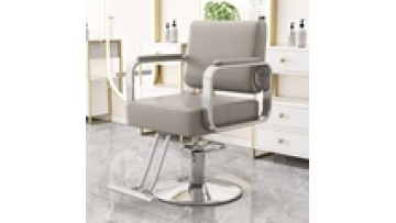 Wholesale Free sample Lifting rotating stainless steel PU leather beauty salon swivel styling barber hair cutting chair1