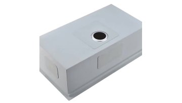 Built-in Ledge Workstation Kitchen Sink 27 Inch Single Bowl Undermount 18 Gauge SUS304 Stainless Steel Satin Finish cUPC listed1