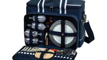 Customized 4 Person Picnic Backpack for Family Cam