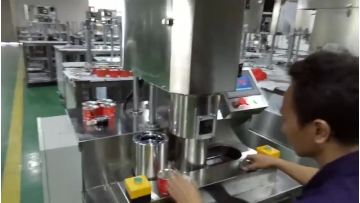 Semi manual cookie plastic bowl l bar sealing machine1