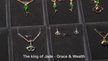 Fresh High Quality Natural Jadeite Jade 18K Yellow Gold Imperial Green Color Icy Jadeite Pendant Charms1